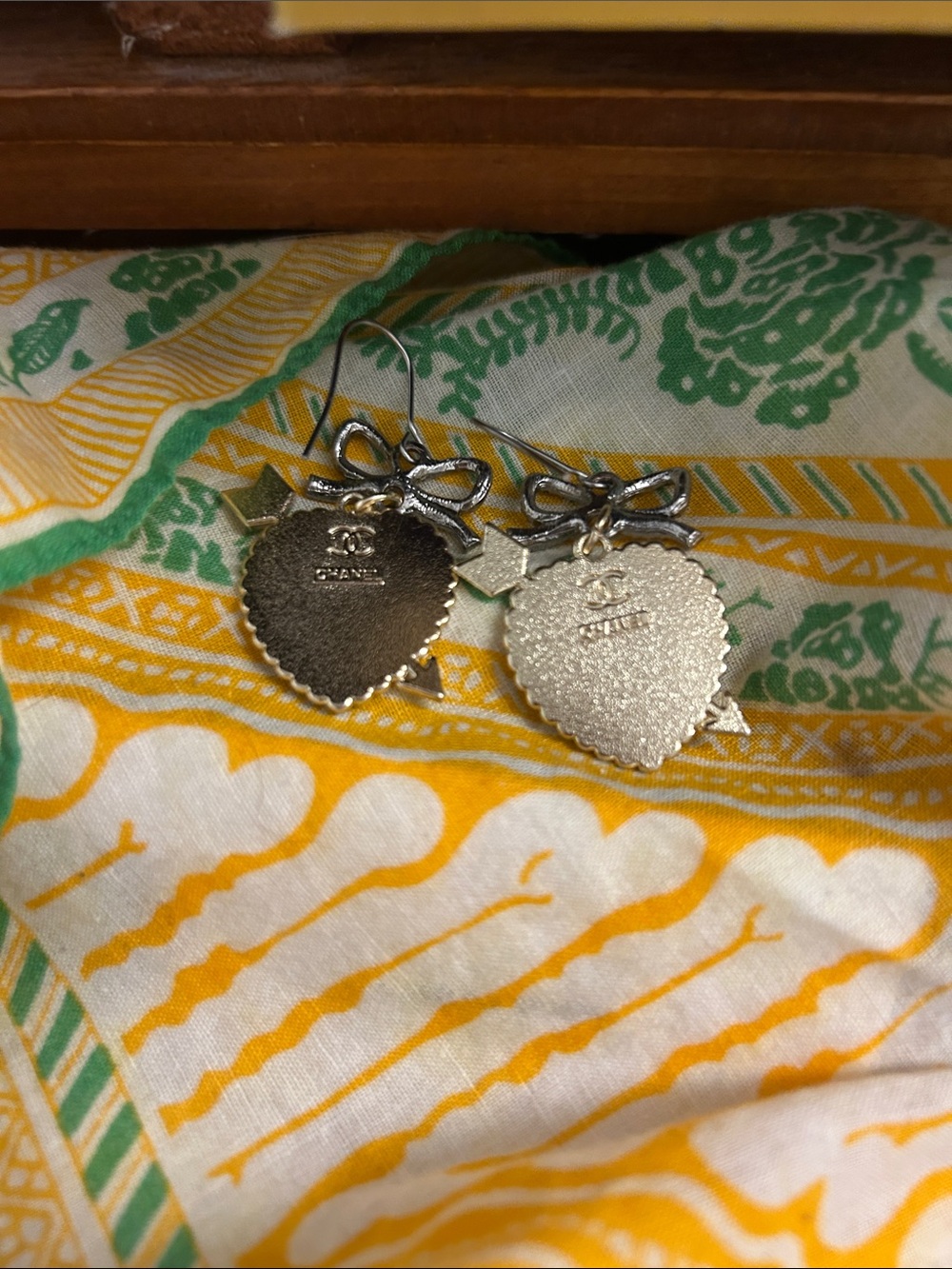 Authentic Charms Chanel from Zipper Pulls on Repurposed, Vintage Earrings - Picture 7 of 8